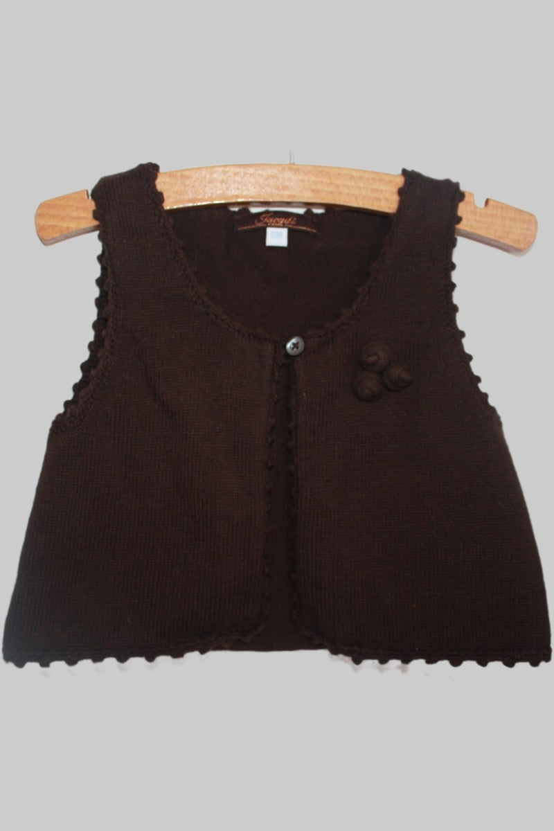 bruin-mouwloos-vestje-maat-68-baby-meisje-jacadi