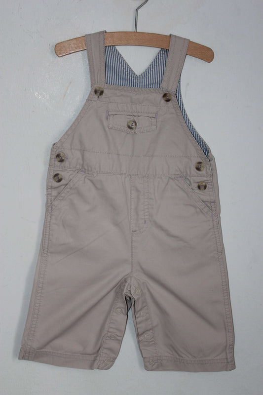 tweedehands beige tuinbroek maat 74 jongen jacadi