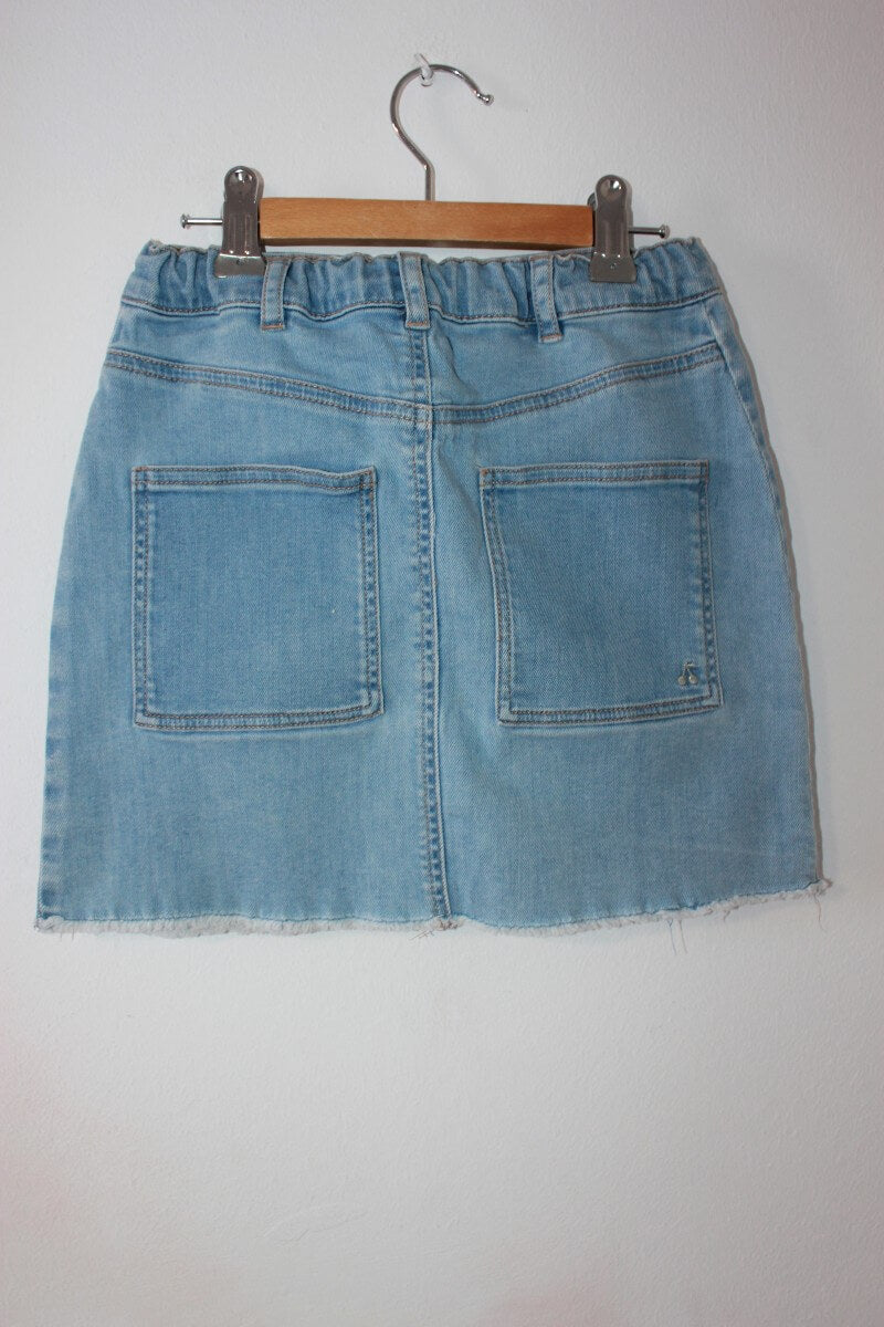 lichtblauwe-jeans-rok-maat-134-meisje-bonpoint