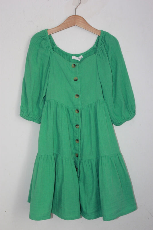 groene jurk marks and spencer maat 134