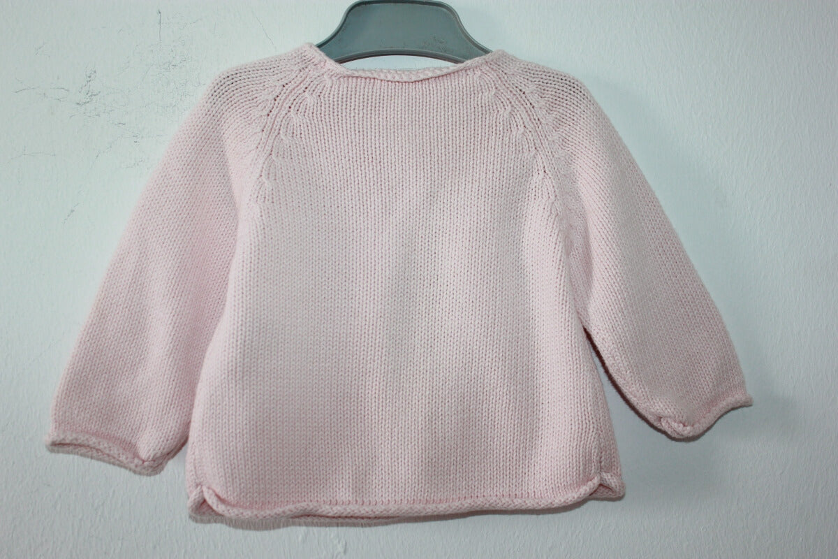 tweedehands-roze-vest-maat-62-baby-meisje-vert-baudet