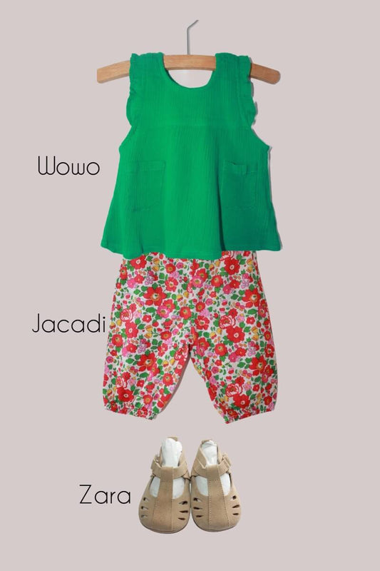 preloved zomerse outfit wowo jacadi en zara maat 62 baby meisje