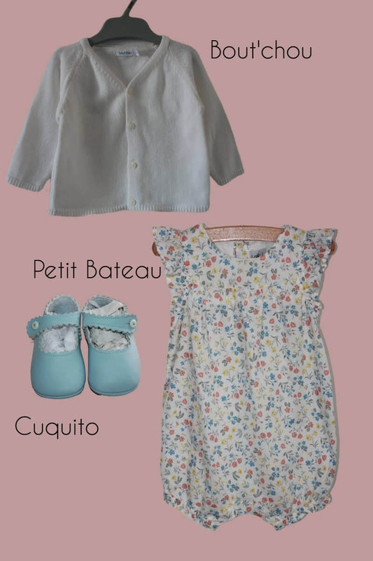 preloved zomers setje boutchou en petit bateau maat 68 baby meisje