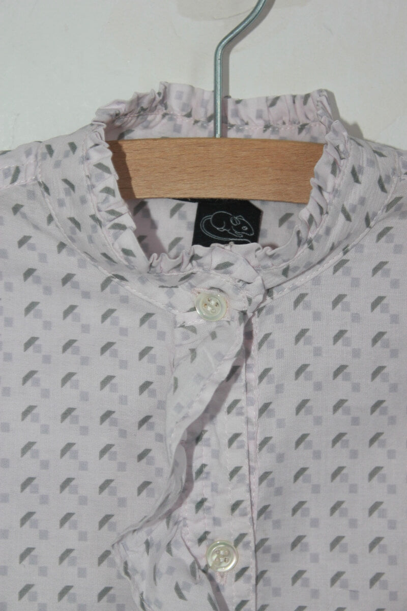 tweedehands roze met grijze blouse korte mouwen maat 8 jaar marc jacobs
