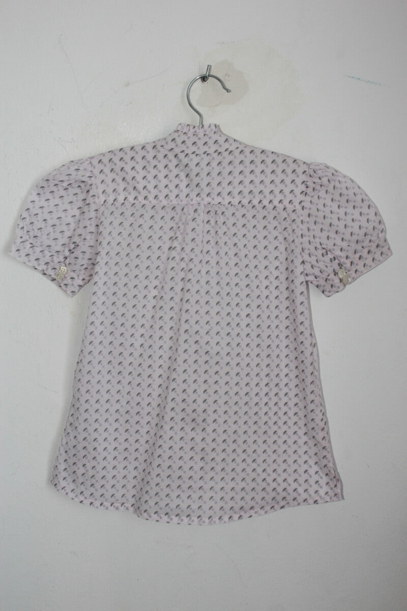 tweedehands roze met grijze blouse korte mouwen maat 8 jaar marc jacobs