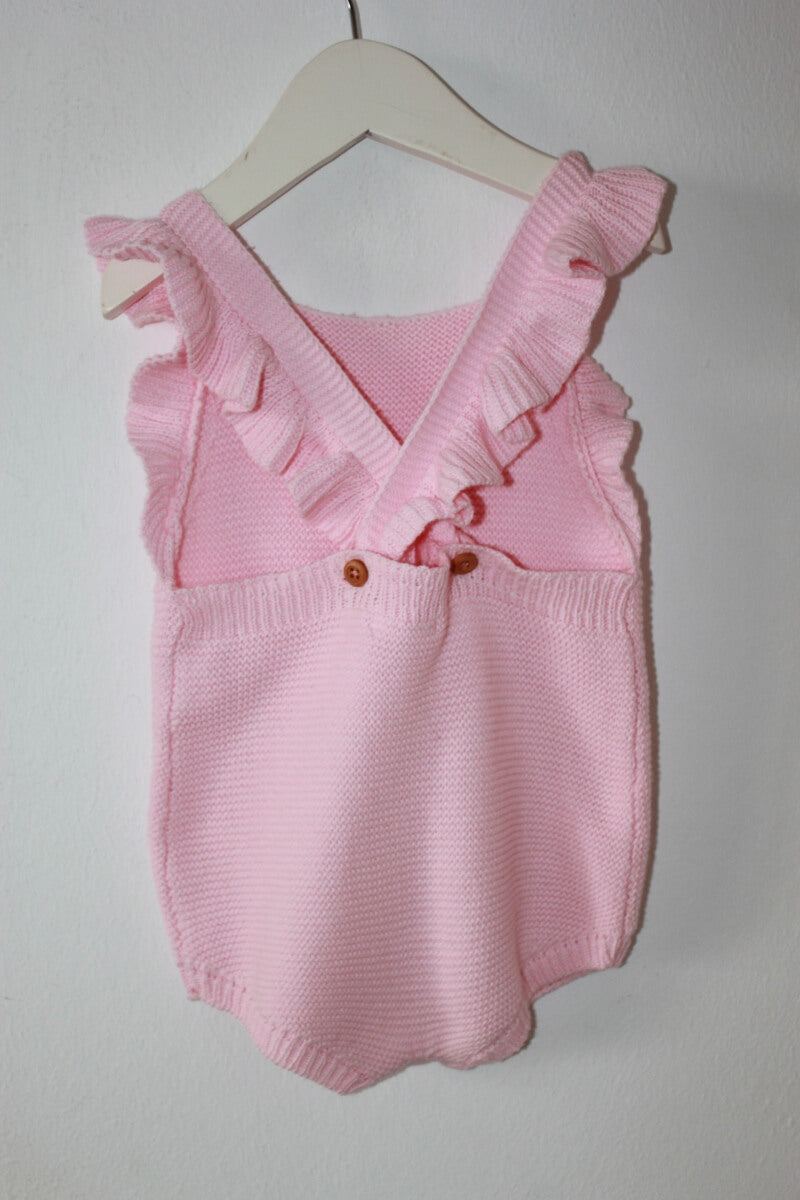 tweedehands-kort-roze-gebreid-pakje-maat-68-baby-meisje-unit