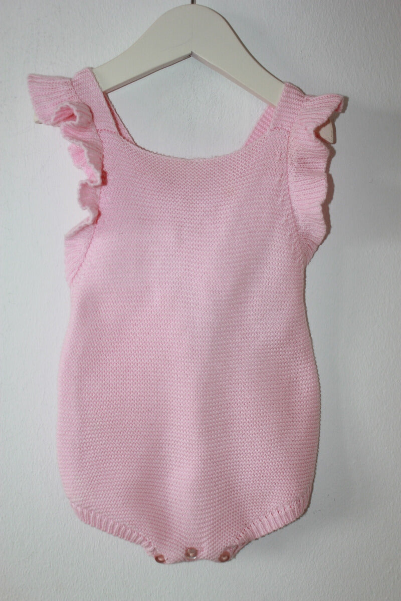 tweedehands-kort-roze-gebreid-pakje-maat-68-baby-meisje-unit