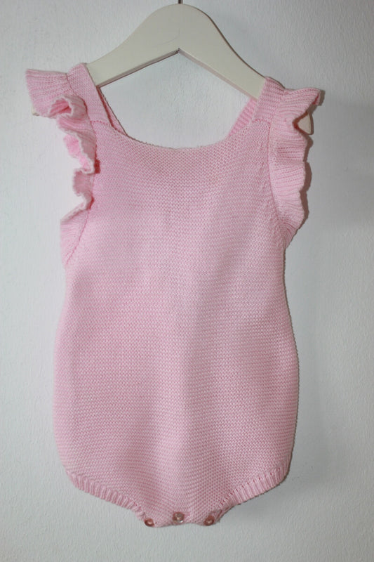 tweedehands-kort-roze-gebreid-pakje-maat-68-baby-meisje-unit