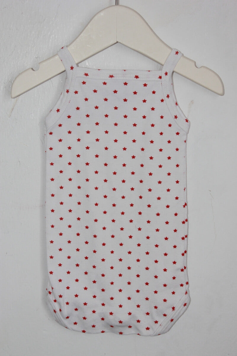 tweedehands romper sterren maat 56 schouderbandjes baby meisje petit bateau