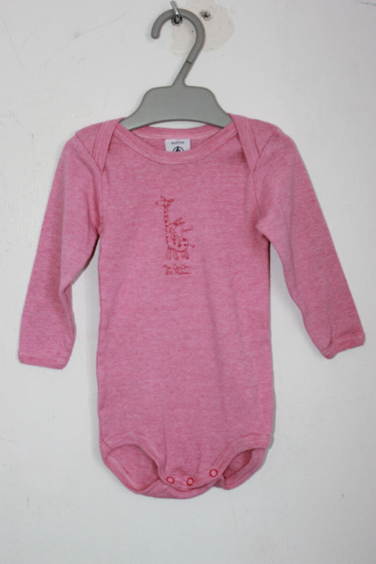 tweedehands-gestreepte-roze-romper-lange-mouwen-maat-68-petit-bateau