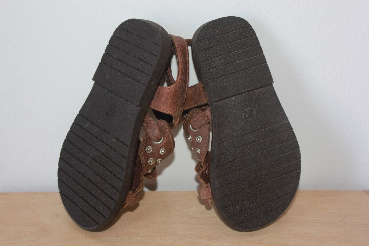 bruine-leren-sandalen-maat-22-meisje-simonetta