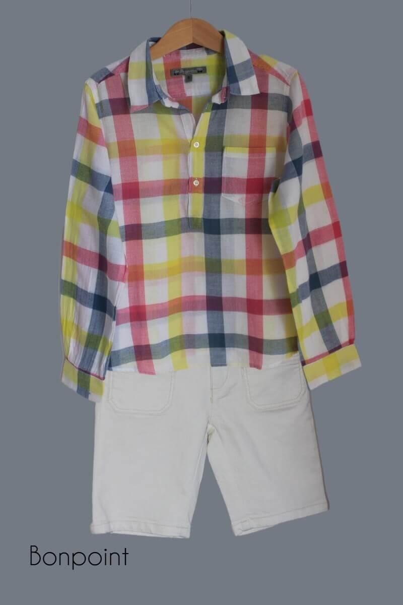 preloved zomers setje bonpoint maat 122 jongen