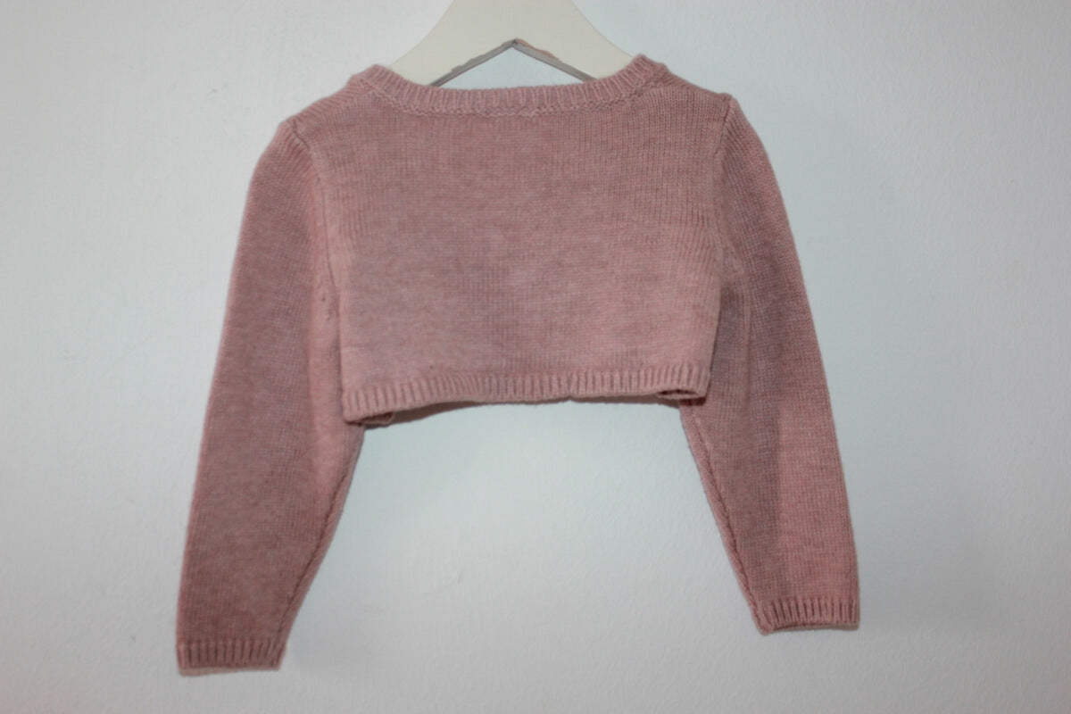 tweedehands-roze-kort-vestje-maat-74-baby-meisje-tex