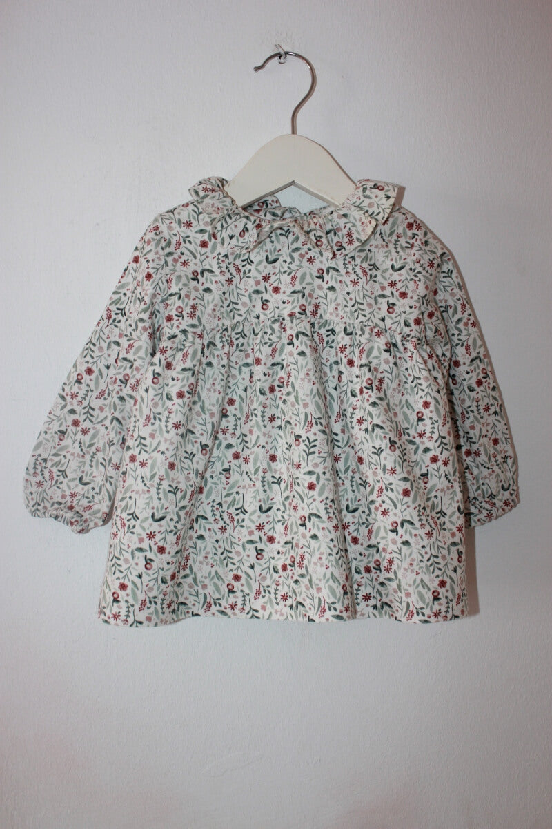 tweedehands-gebloemde-blouse-multicolour-lange-mouwen-volantkraag-maat-68-baby-meisje-tex