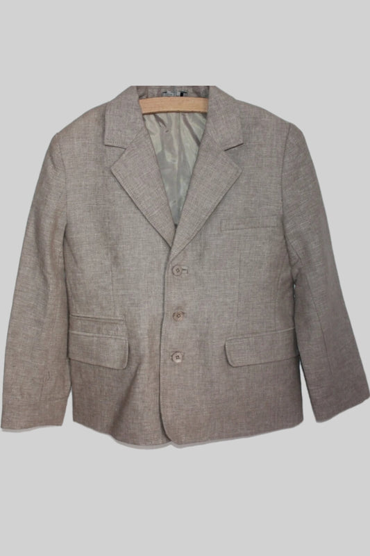 tweedehands-beige-blazer-maat-116-jongen-cyrillus