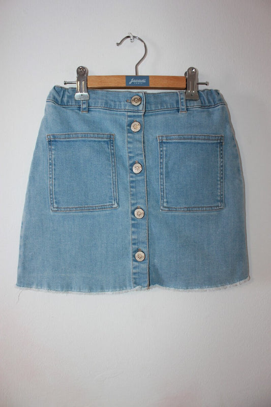 Lichtblauwe denim rok in maat 134-140 van bonpoint