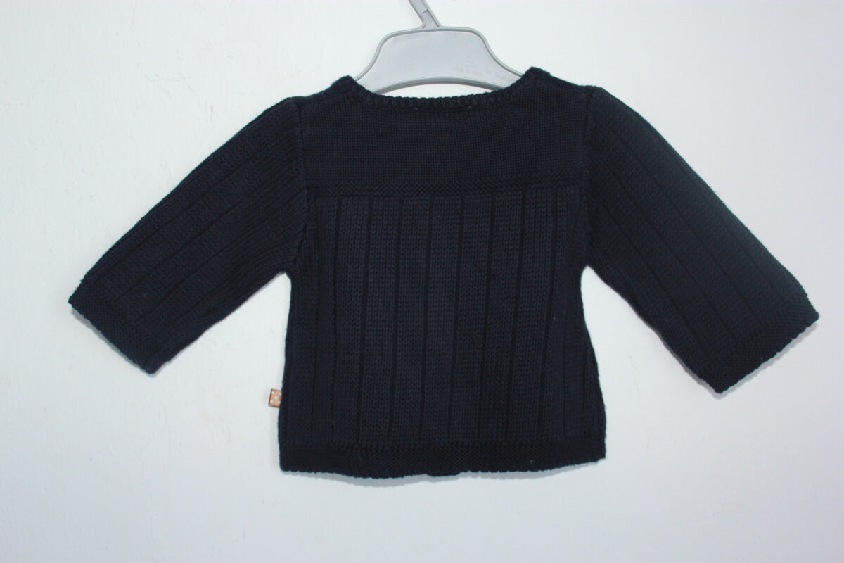 tweedehands-donkerblauw-unisex-vest-maat-56-baby-jacadi