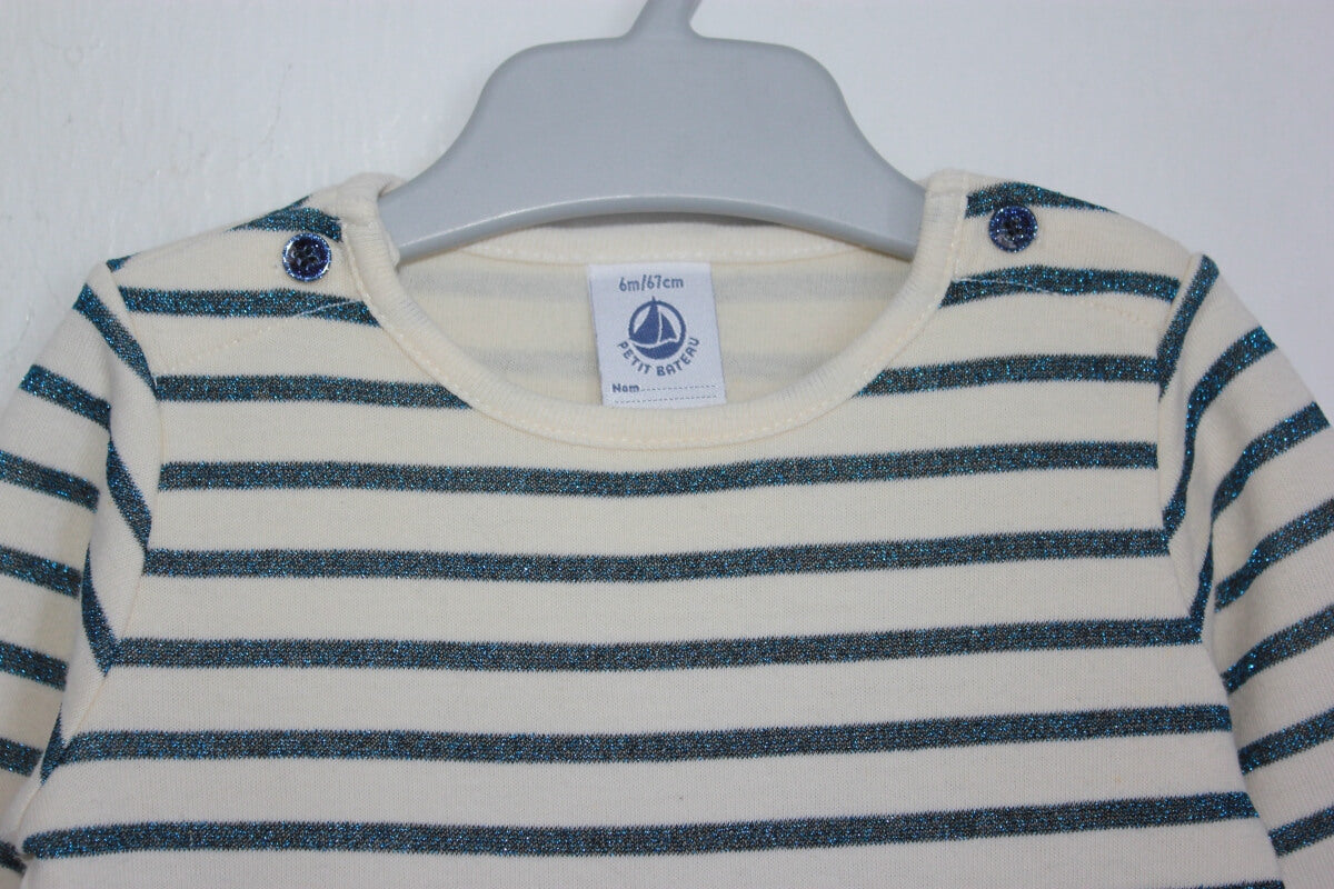 tweedehands-blauw-wit-gestreepte-jurk-lange-mouwen-petit-bateau-maat-68