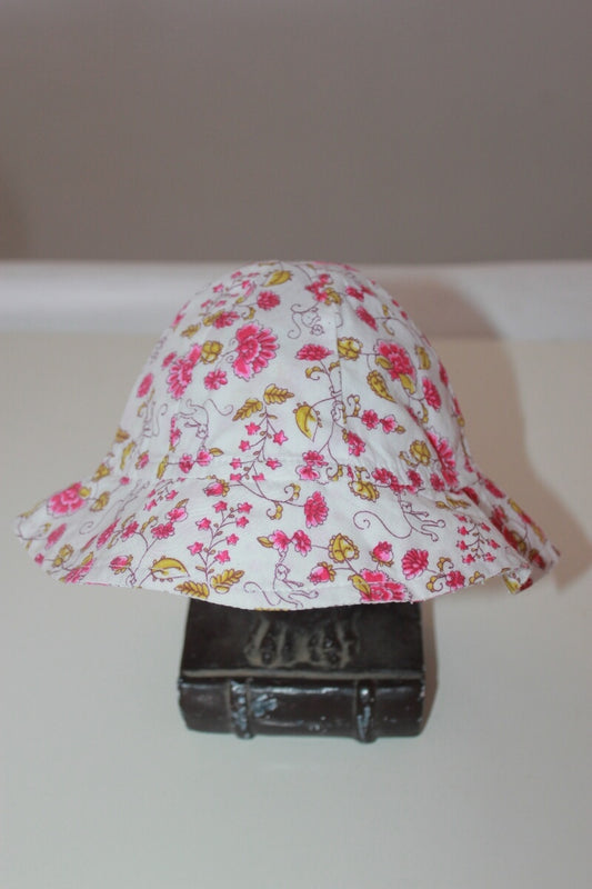 tweedehands katoenen zonnehoedje in multicolour van petit bateau, maat 56 voor een baby meisje