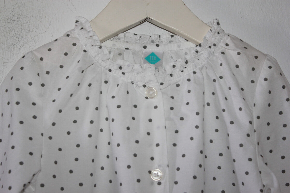 witte-blouse-grijze-stipjes-lange-mouwen-maat-86-baby-meisje-tex