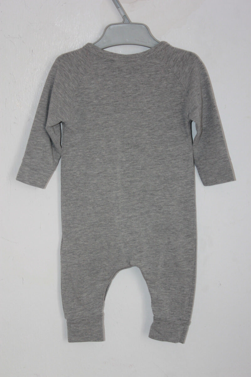 Tweedehands unisex grijze playsuit met lange mouwen van tumble n dry maat 56