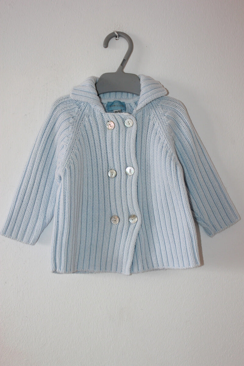 tweedehands-lichtblauw-vest-maat-62-baby-cyrillus