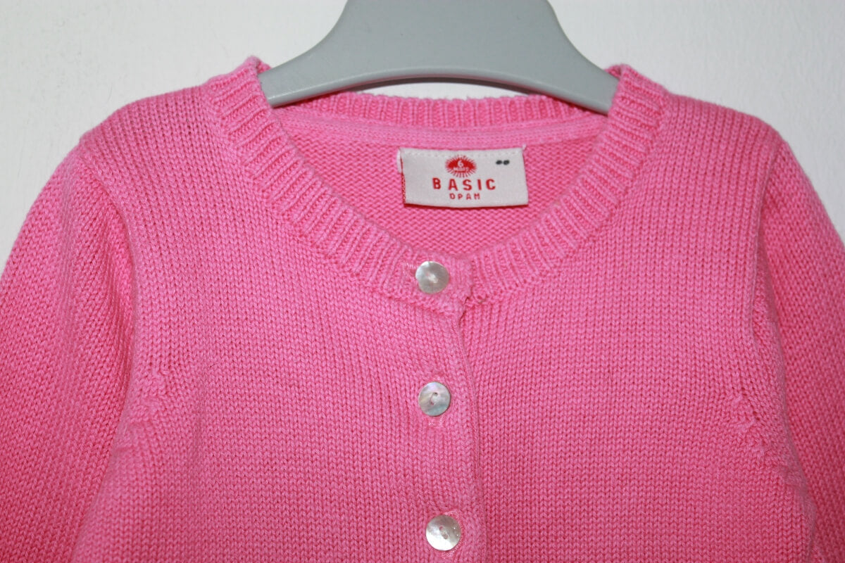 tweedehands-fuchsia-vest-maat-68-baby-meisje-dpam