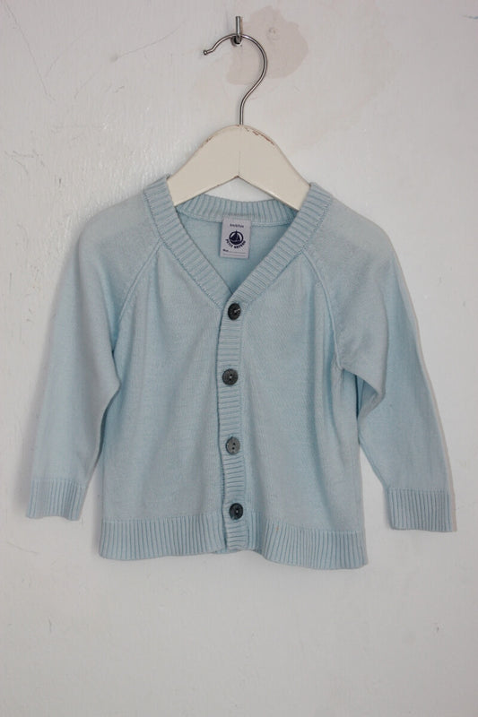 lichtblauw vestje maat 68 baby jongen petit bateau