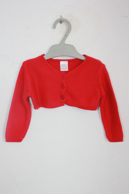 tweedehands rood bolero vestje maat 68 zara