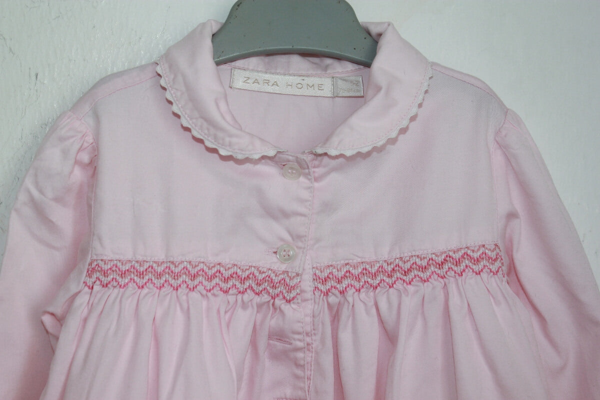 tweedehands roze nachthemd lange mouwen maat 80 zara home