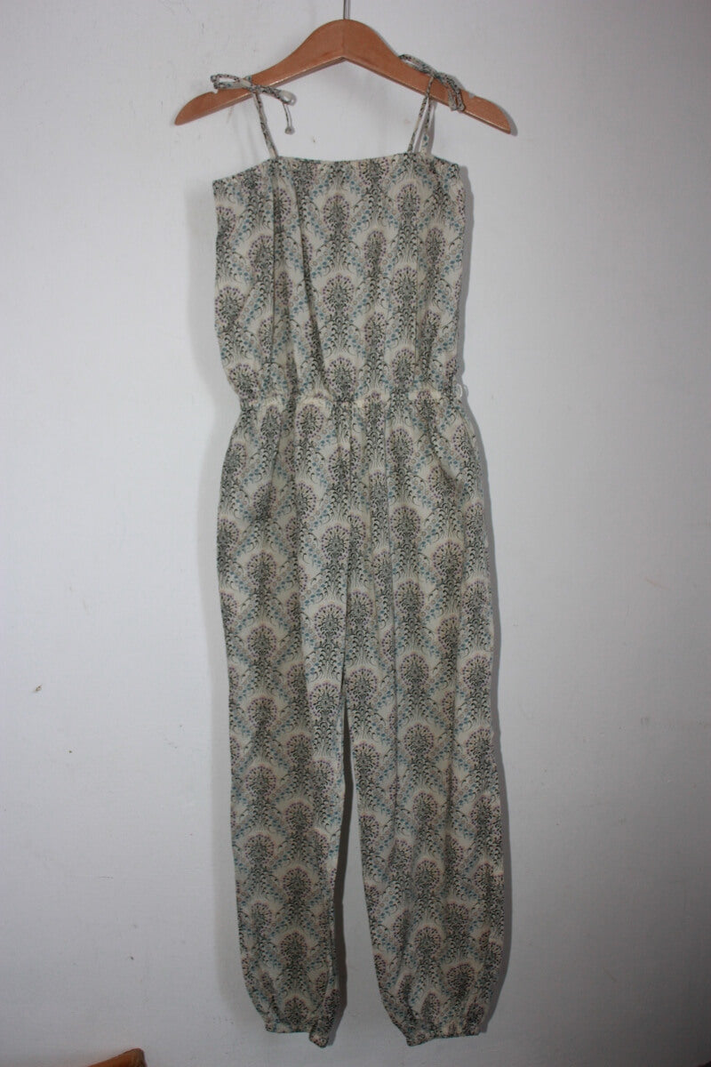 tweedehands zomerse liberty jumpsuit in multicolour van bonpoint, maat 122-128