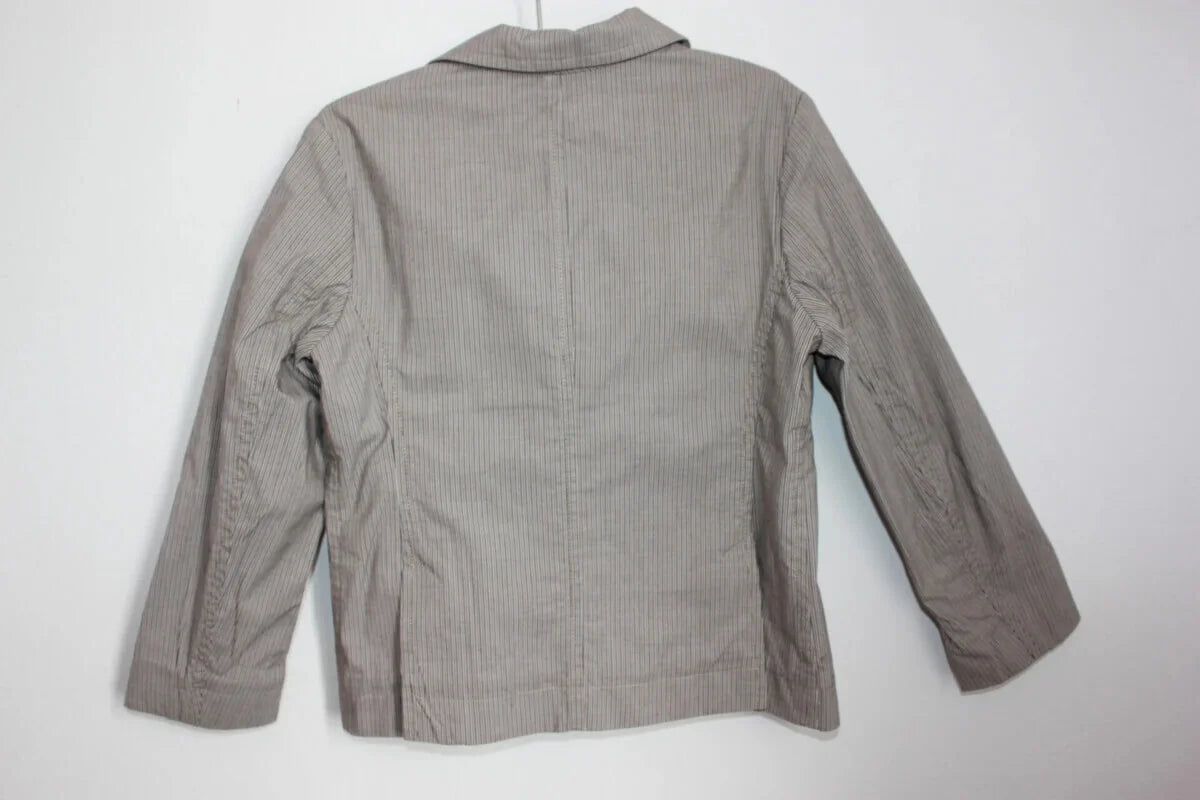 tweedehands katoenen zomerse gestreepte blazer in multicolour van bonpoint maat 98-104 voor een jongen