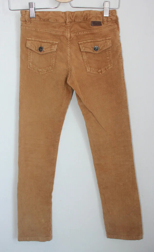tweedehands ribfluwelen lange broek in de kleur cognac van bonpoint, maat 134-140 voor een meisje