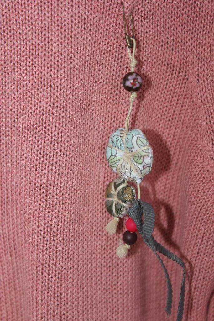 tweedehands katoenen koraalroze vest in maat 110-116 van bonpoint