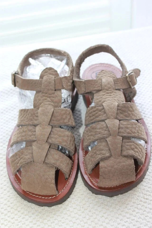 beige-leren-sandalen-maat-31-pepe