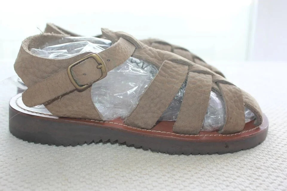 beige-leren-sandalen-maat-31-pepe