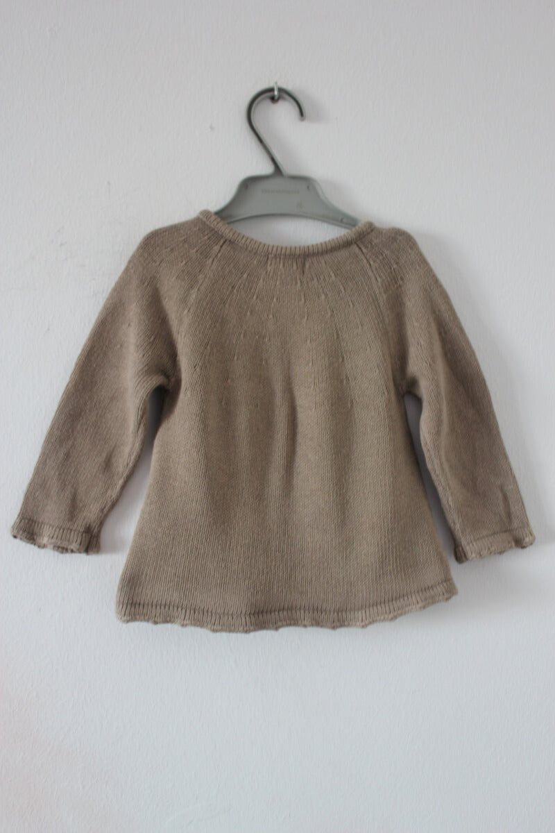 tweedehands-beige-vest-maat-68-baby-meisje-cyrillus