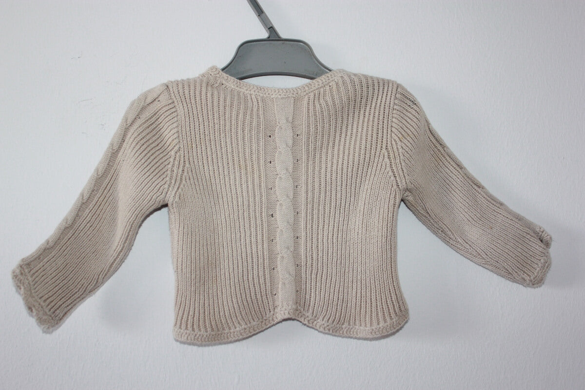 tweedehands-beige-unisex-vest-maat-62-baby-dpam