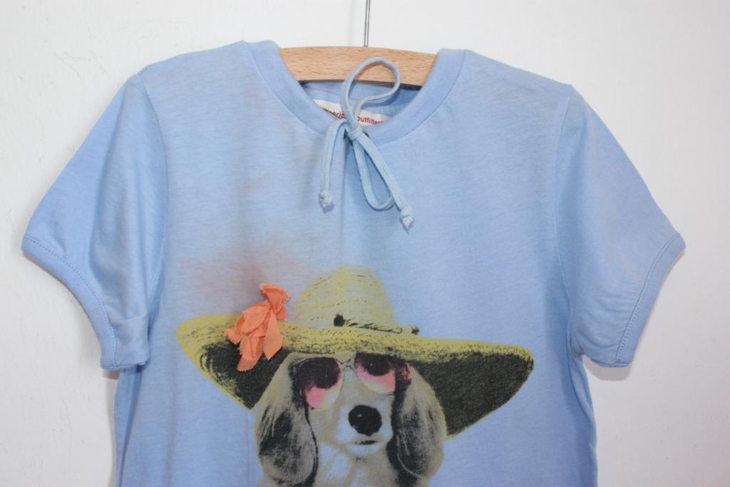 t-shirt-lichtblauw-hond-korte-mouwen-ao76-maat-128-meisje