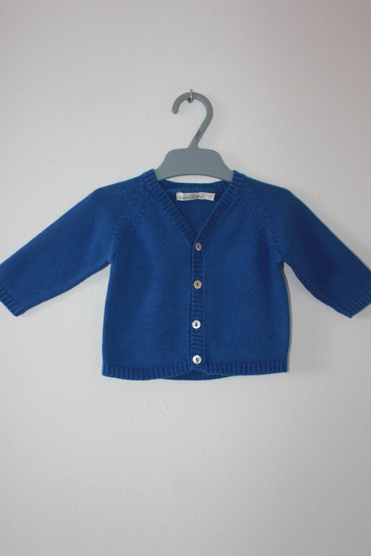 tweedehands-koningsblauw-vest-maat-62-baby-boutchou