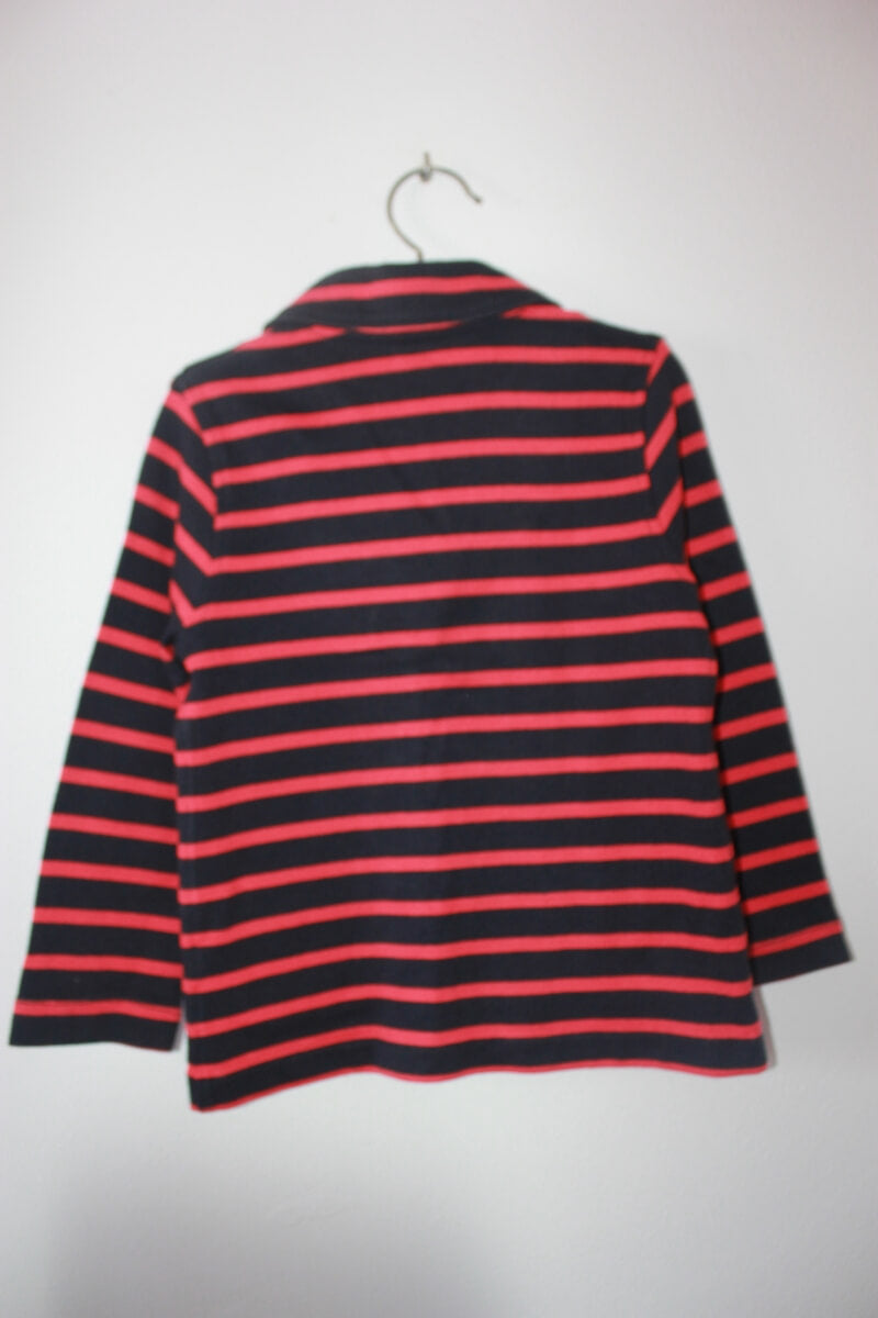 Donkerblauw-rood-gestreepte-blazer-maat-98-104-meisje-petit-bateau