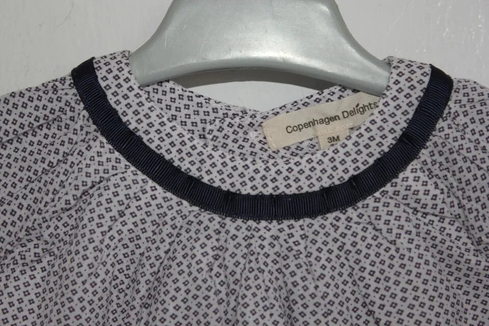 tweedehands-donkerblauw-witte-blouse-korte-mouwen-maat-62-baby-meisje-copenhagen-delights