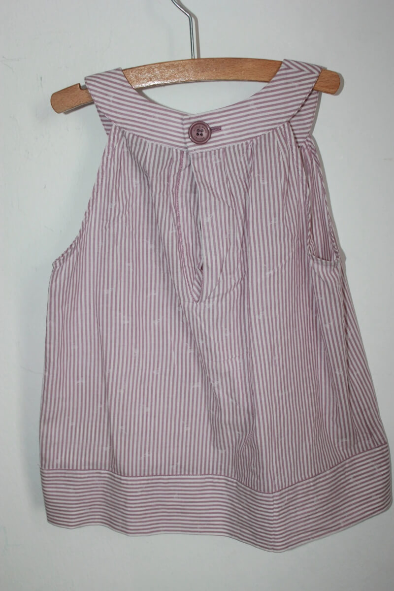 tweedehands-mauve-wit-gestreepte-mouwloze-blouse-maat-128-marc-jacobs