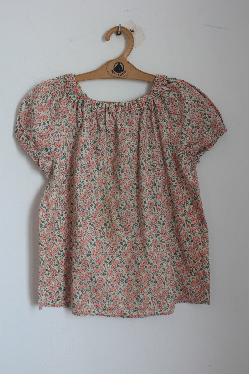 tweedehands-liberty-blouse-korte-mouwen-maat-122-bonpoint