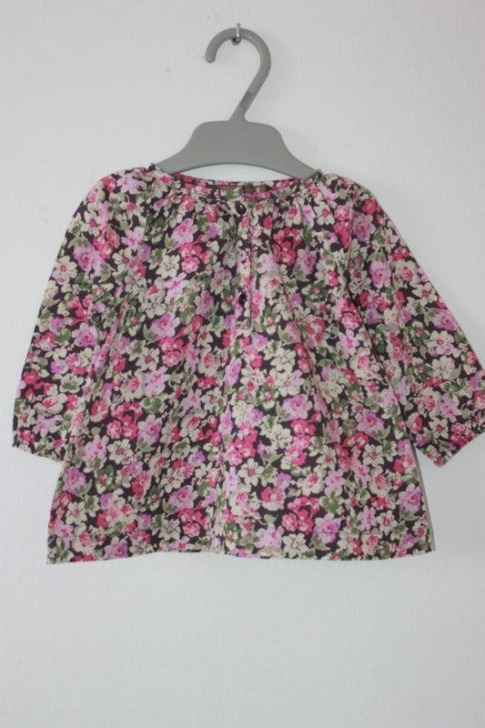 tweedehands-gebloemde-blouse-multicolour-lange-mouwen-maat-62-baby-meisje-boutchou