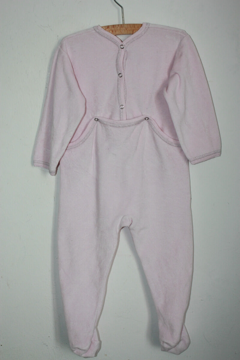 tweedehands-roze-velours-boxpakje-maat-86-petit-bateau