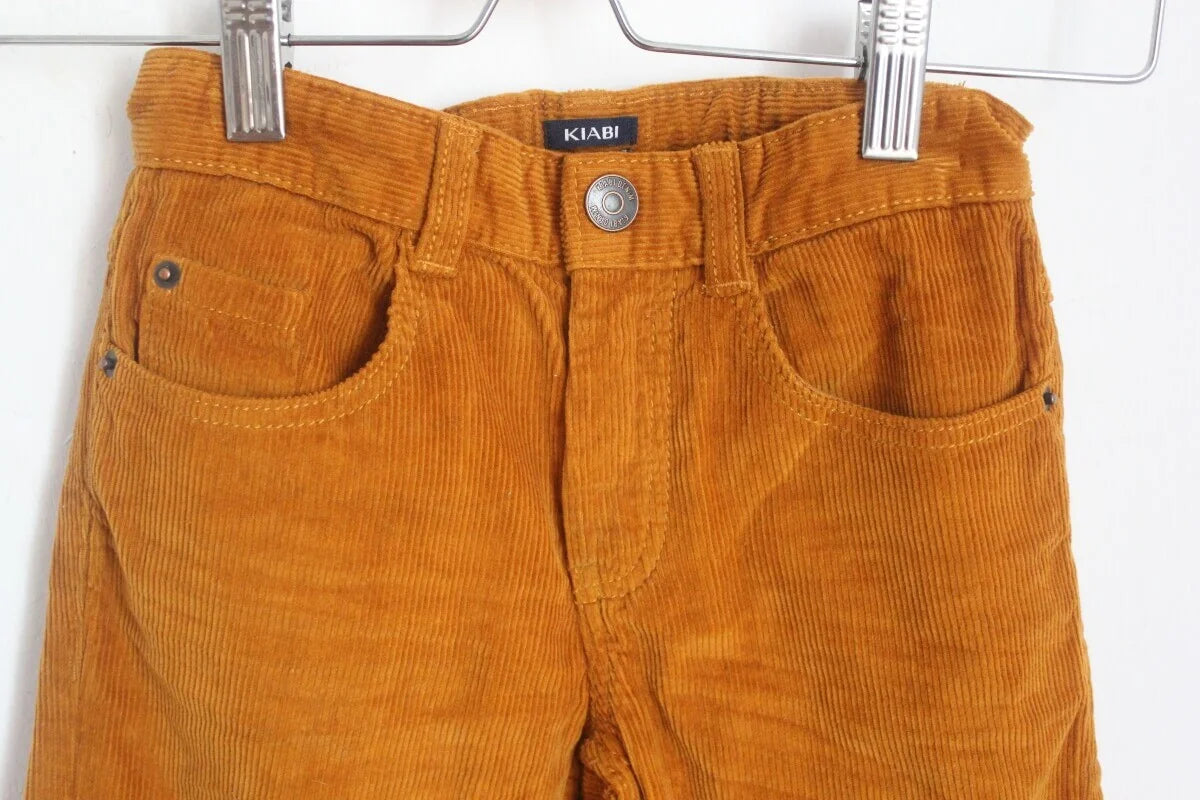 tweedehands-lange-broek-cognac-maat-122-kiabi