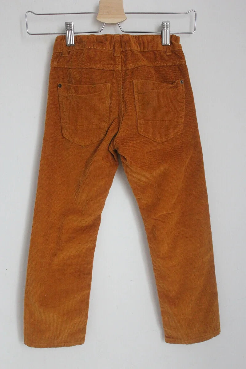 tweedehands-lange-broek-cognac-maat-122-kiabi