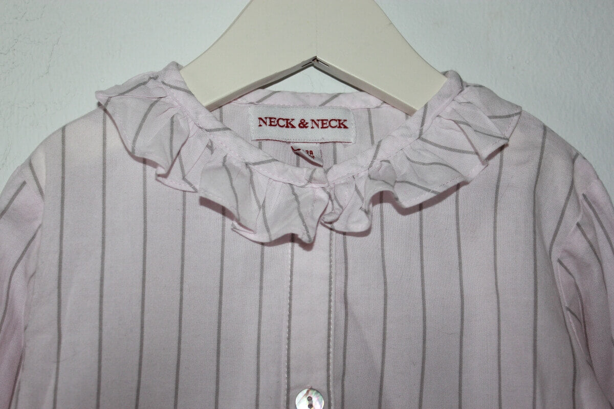 tweedehands-roze-beige-gestreepte-blouse-lange-mouwen-maat-86-neck-neck