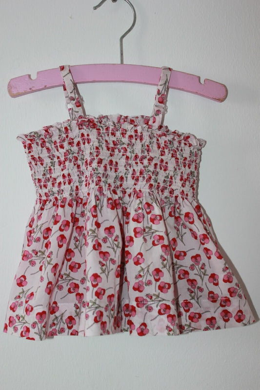 tweedehands-gebloemde-blouse-schouderbandjes-maat-80-baby-meisje-cyrillus